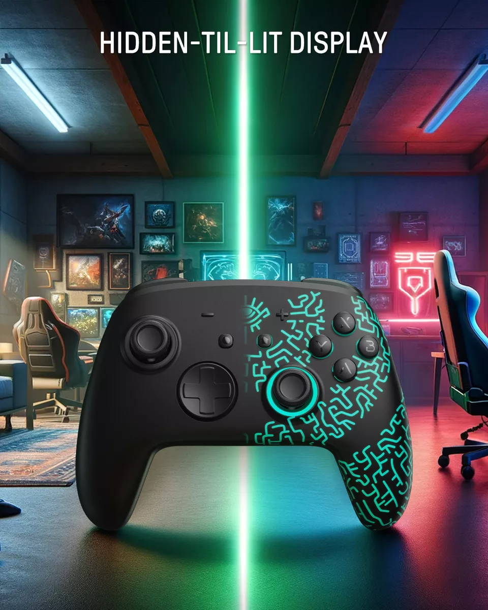 Funlab Firefly Control Pro Para Nintendo Switch Inalámbrico con NFC Totk Negro