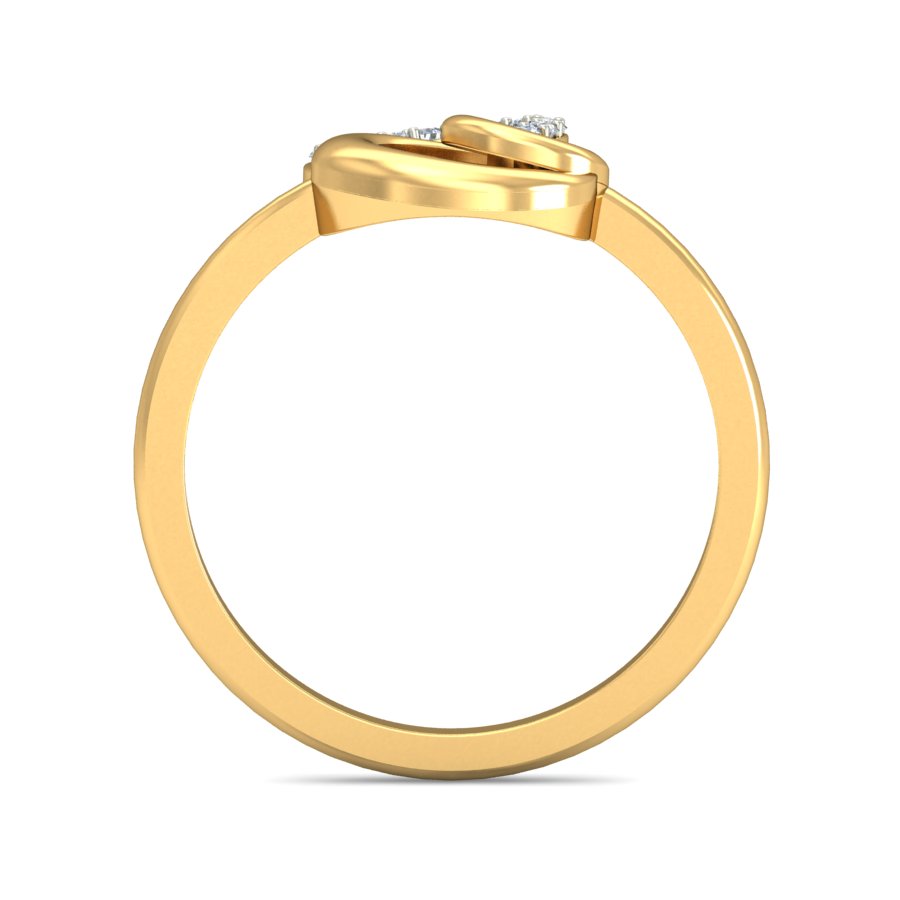 Anillo Eclipse Doble Joyería M De León Oro 10k