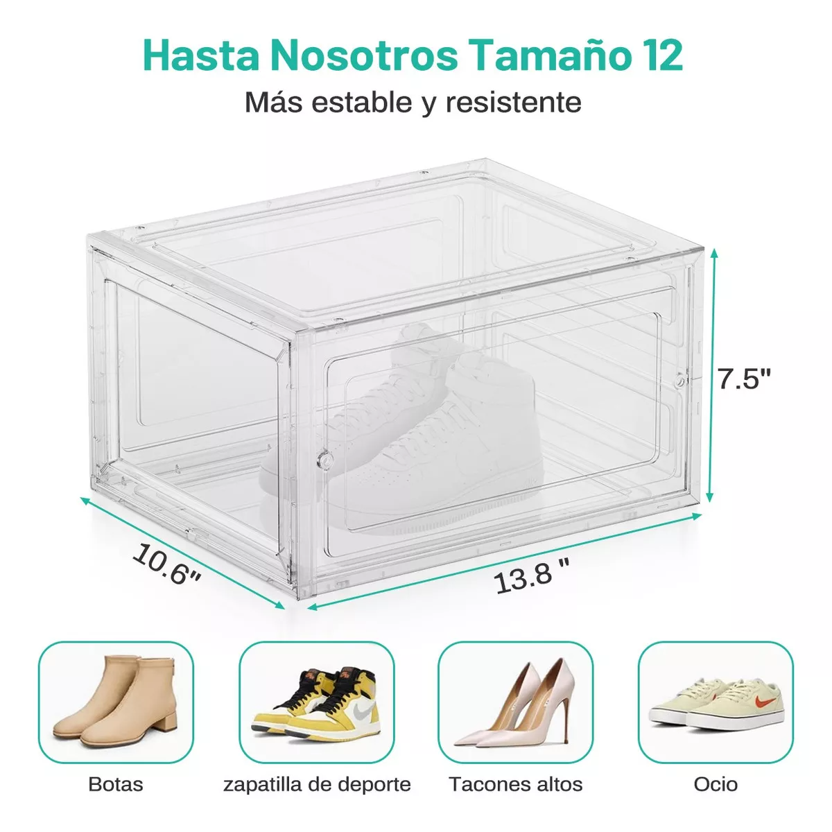Zapatos Apilables Estantes Plasticos Transparentes 10 Piezas