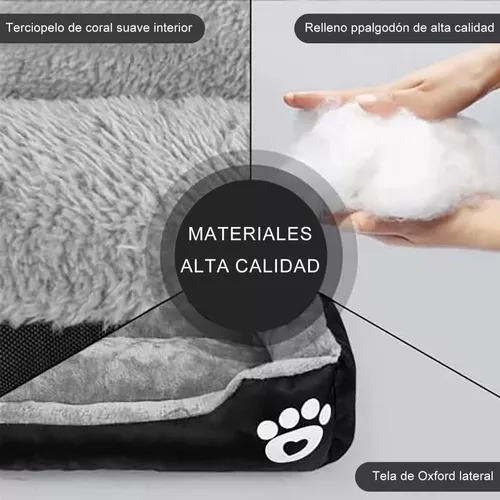 Cama Para Perro Mediana Premium Suave Acolchada Cómoda