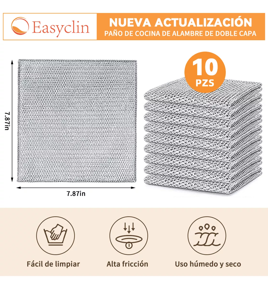 Trapos De Alambre Multiusos Para Lavar Platos 10pcs 