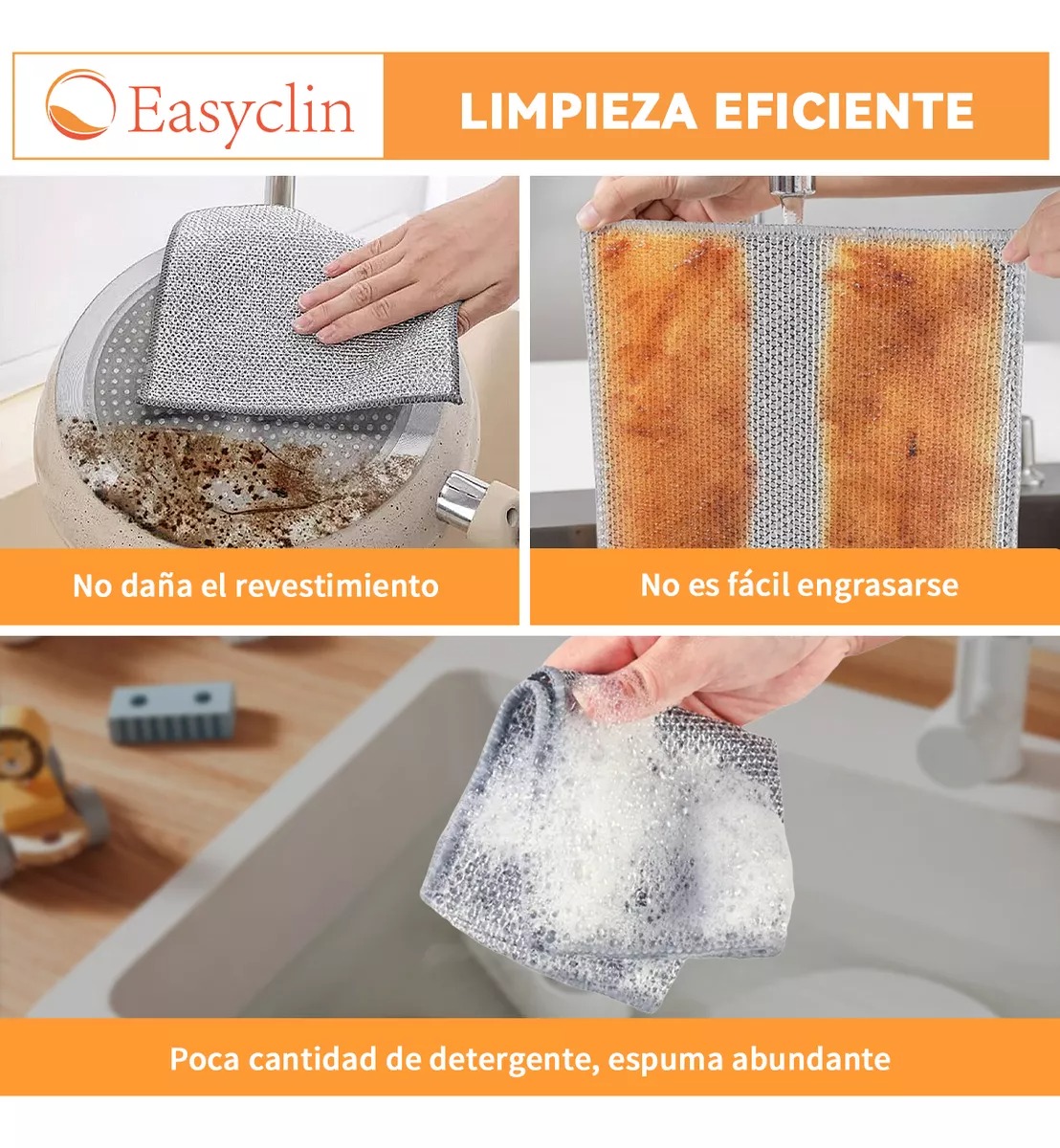 Trapos De Alambre Multiusos Para Lavar Platos 10pcs 