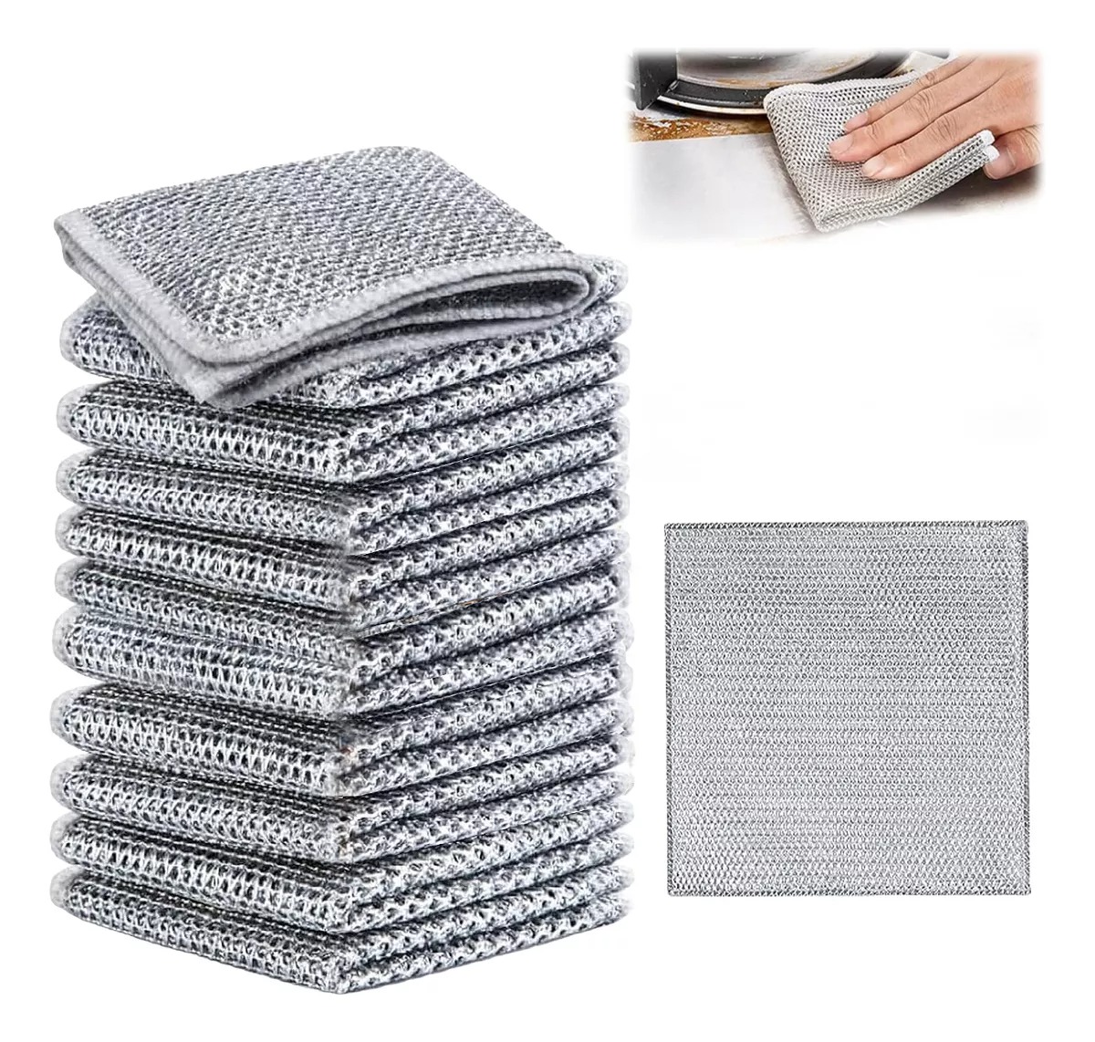Trapos De Alambre Multiusos Para Lavar Platos 10pcs 