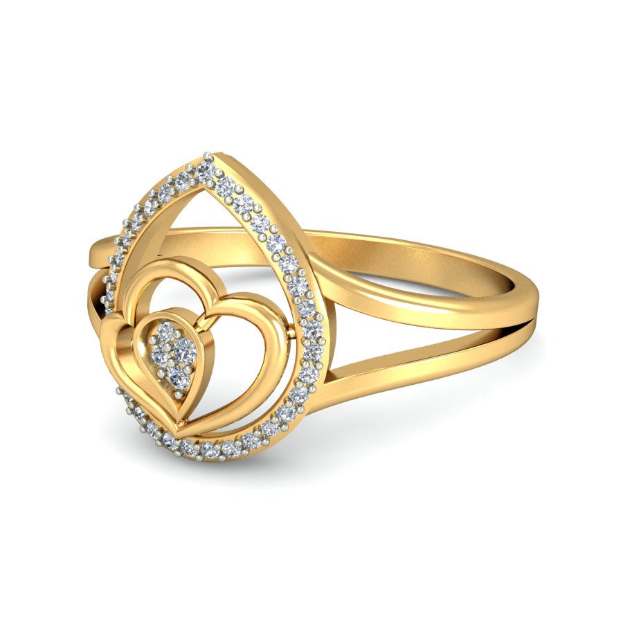 Anillo Lluvia de Amor Joyería M de León Oro 10K