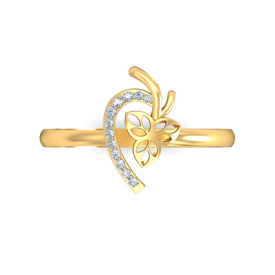 Anillo Flor Natural Joyería M de León Oro 10K