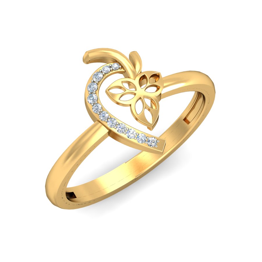 Anillo Flor Natural Joyería M de León Oro 10K