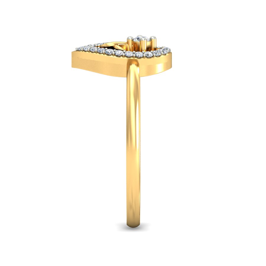 Anillo Gota Serena Joyería M de León Oro 10K