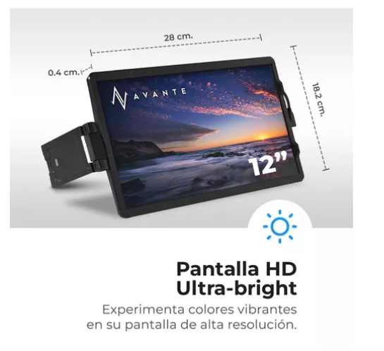 Monitor Portátil Para Laptop Avante Sidewing 12 Hd Agregar a favoritos 4.5 Calificación 4.5 de 5. 63 opiniones. (63)