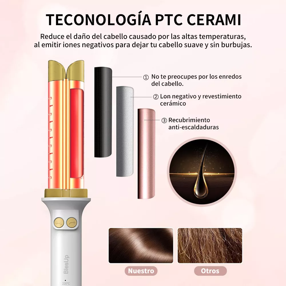 Blesup Rizadora Cabello Automática Cerámica 25mm Profesional