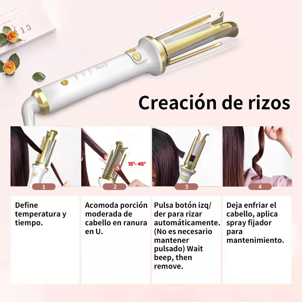 Blesup Rizadora Cabello Automática Cerámica 25mm Profesional