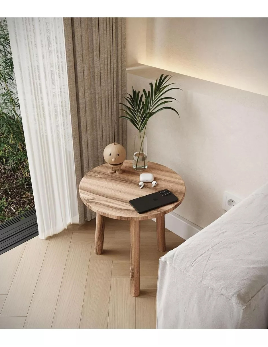 Mesa de Centro Auxiliar De Lámpara O Libros Pro, Mueble O Librero Color Café