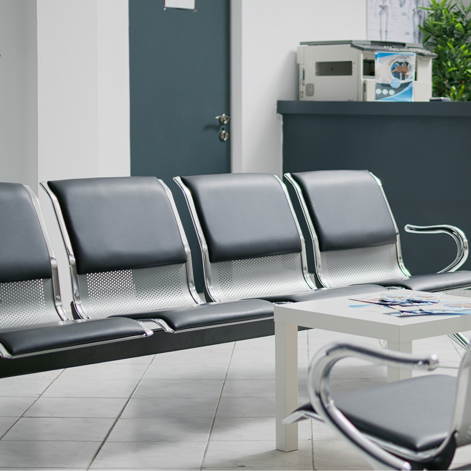 Banca Tandem 3 Plazas Sala De Espera Hospital Consultorio
