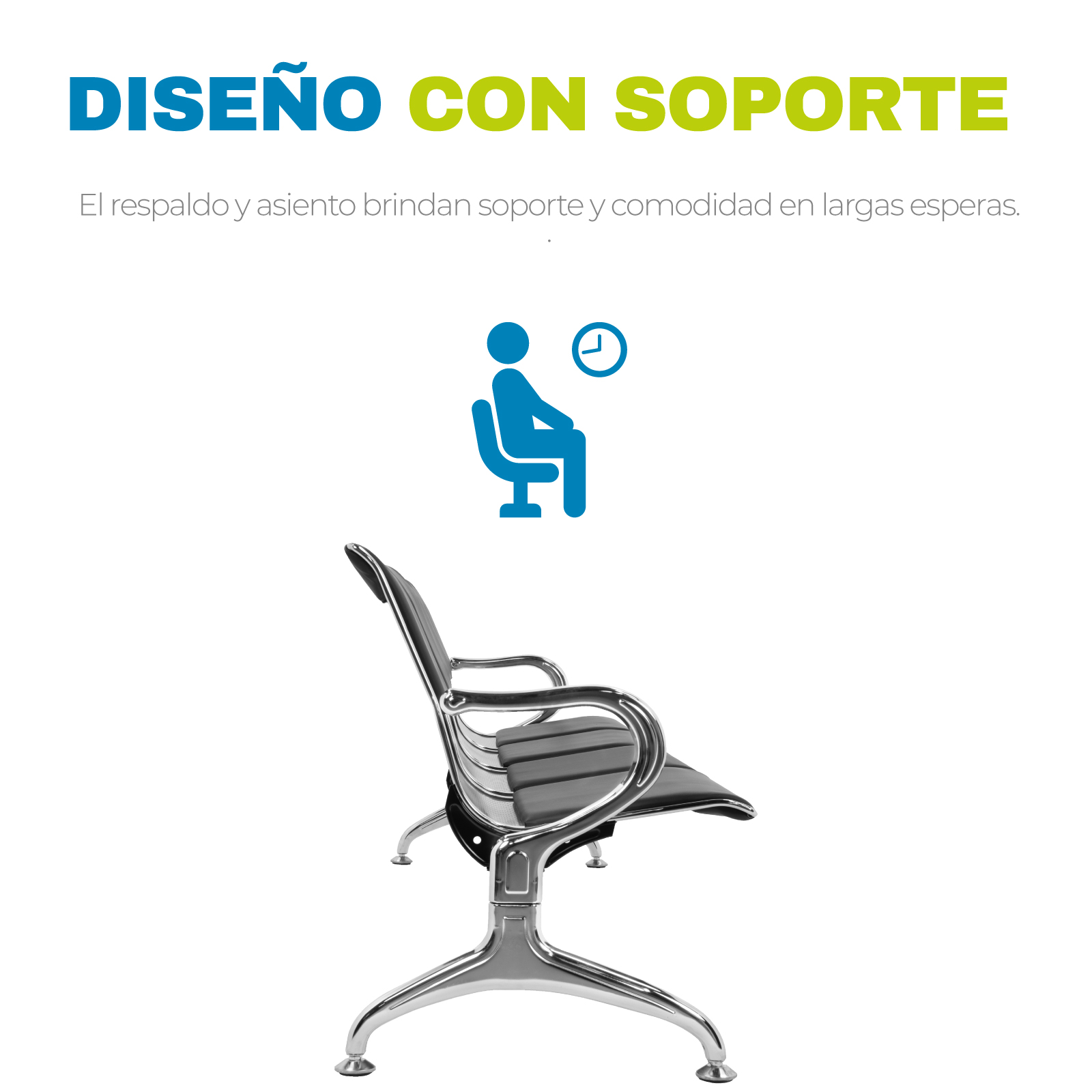 Banca De Espera Tandem 4 Plazas Onof Consultorio Hospital