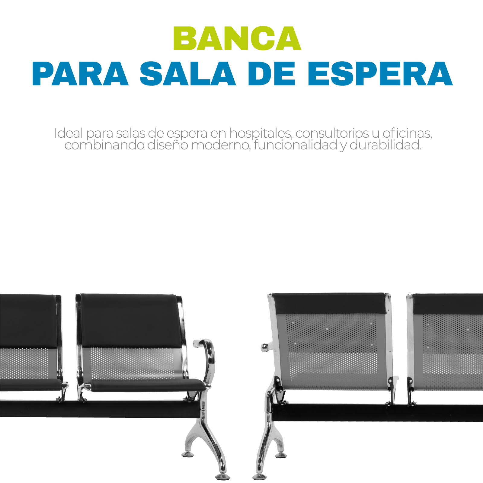 Banca De Espera Tandem 4 Plazas Onof Consultorio Hospital