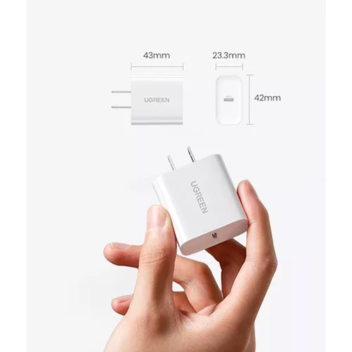 Cargador Carga Rapida Ugreen 20 W Para iPhone