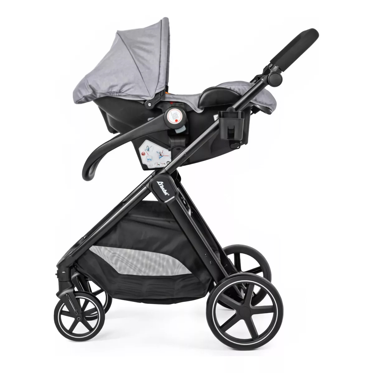 Carriola D Bebe Sistema De Viaje Travel System King Con Autoasiento 1a Etapa Gris