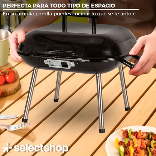 Asador Parrilla Bbq Carbón Grill Ligero Portátil Cocina