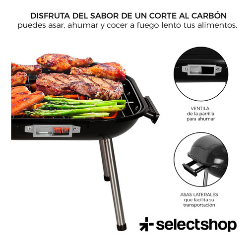 Asador Parrilla Bbq Carbón Grill Ligero Portátil Cocina