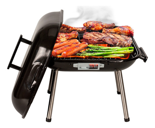 Asador Parrilla Bbq Carbón Grill Ligero Portátil Cocina
