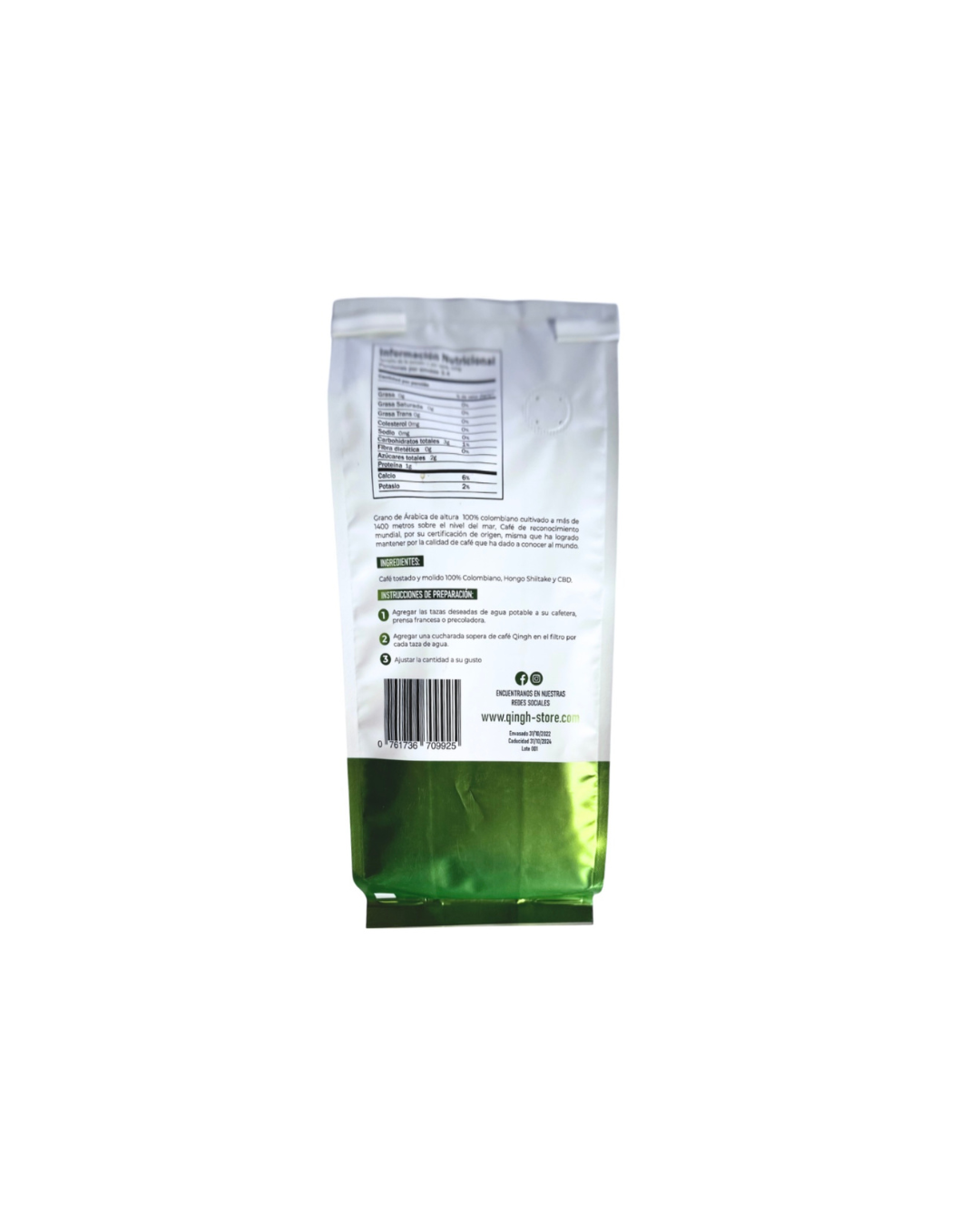 QINGH | Café Orgánico de exportación de colombia -  Hongo Shiitake 340gr