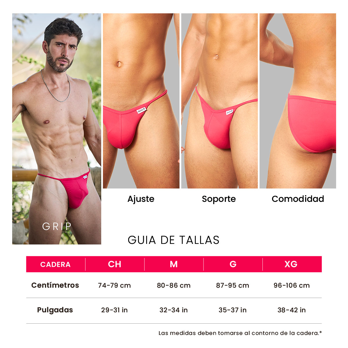 Tanga De Hilo Para Hombre Grip Dietz Cómodo Y Versátil