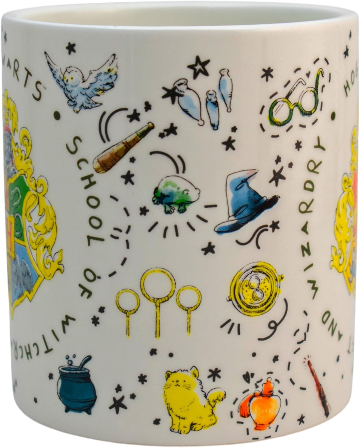 Harry Potter  Tarro Hogwarts Taza Tapa 3D Sombrero seleccionador Ceramica capacidad 532ML