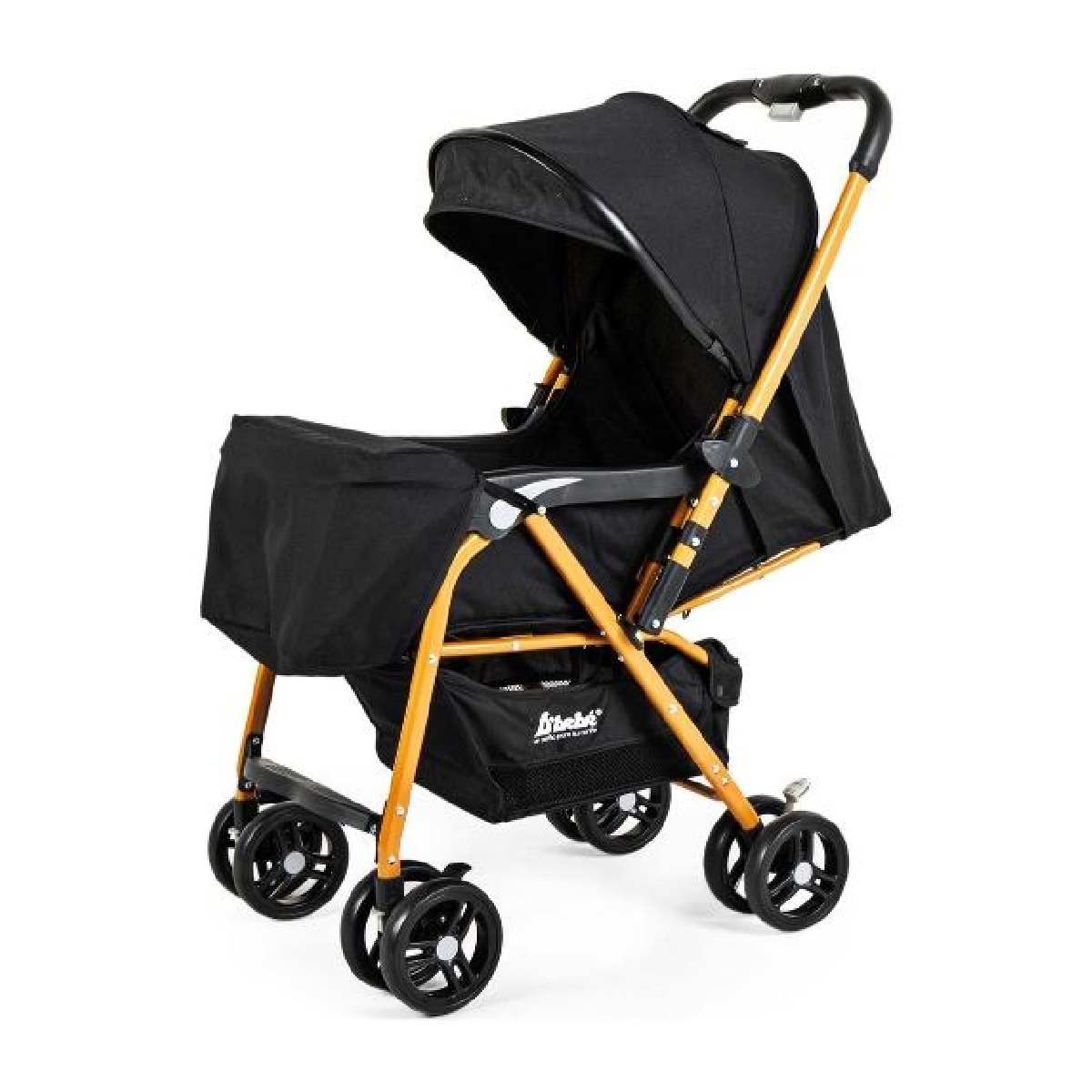 Carriola D Bebe Lal Plegable Reversible Con Portavasos Negro