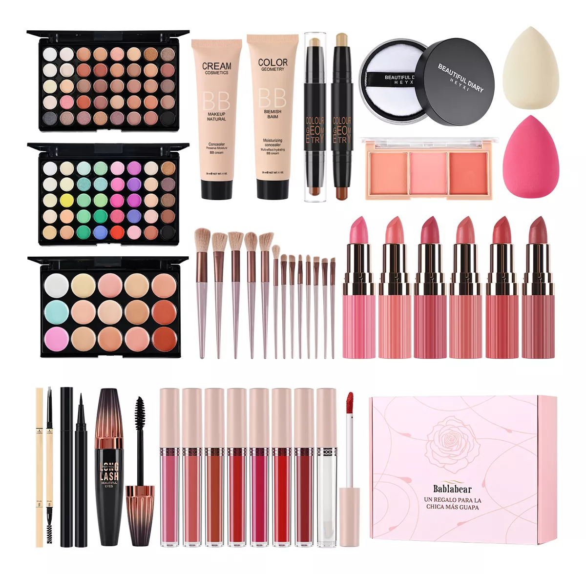 134 Kit De Maquillaje Profesional Completo Para Principiante