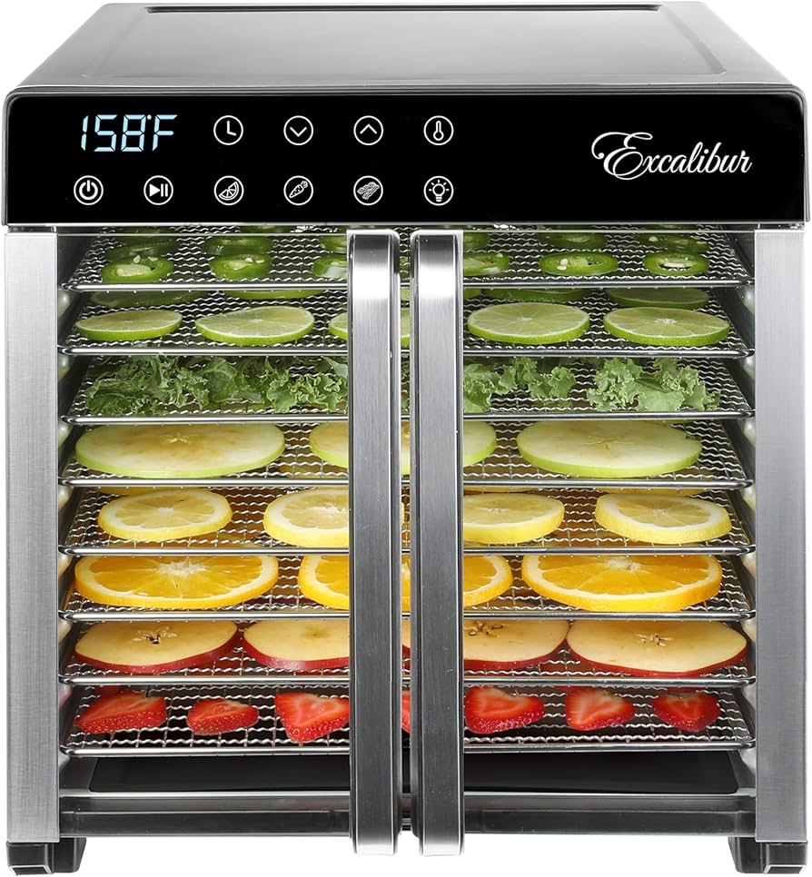 Deshidratador De Alimentos 8 Charolas Digital Excalibur DH08SCSS13