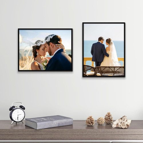 Juego De 5 Marcos De Fotos Decorativos De Gran Tamaño(11*14) Color Negro Marco De Fotos Grande