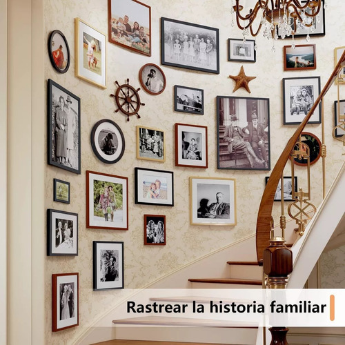 Juego De 5 Marcos De Fotos Decorativos De Gran Tamaño(11*14) Color Negro Marco De Fotos Grande