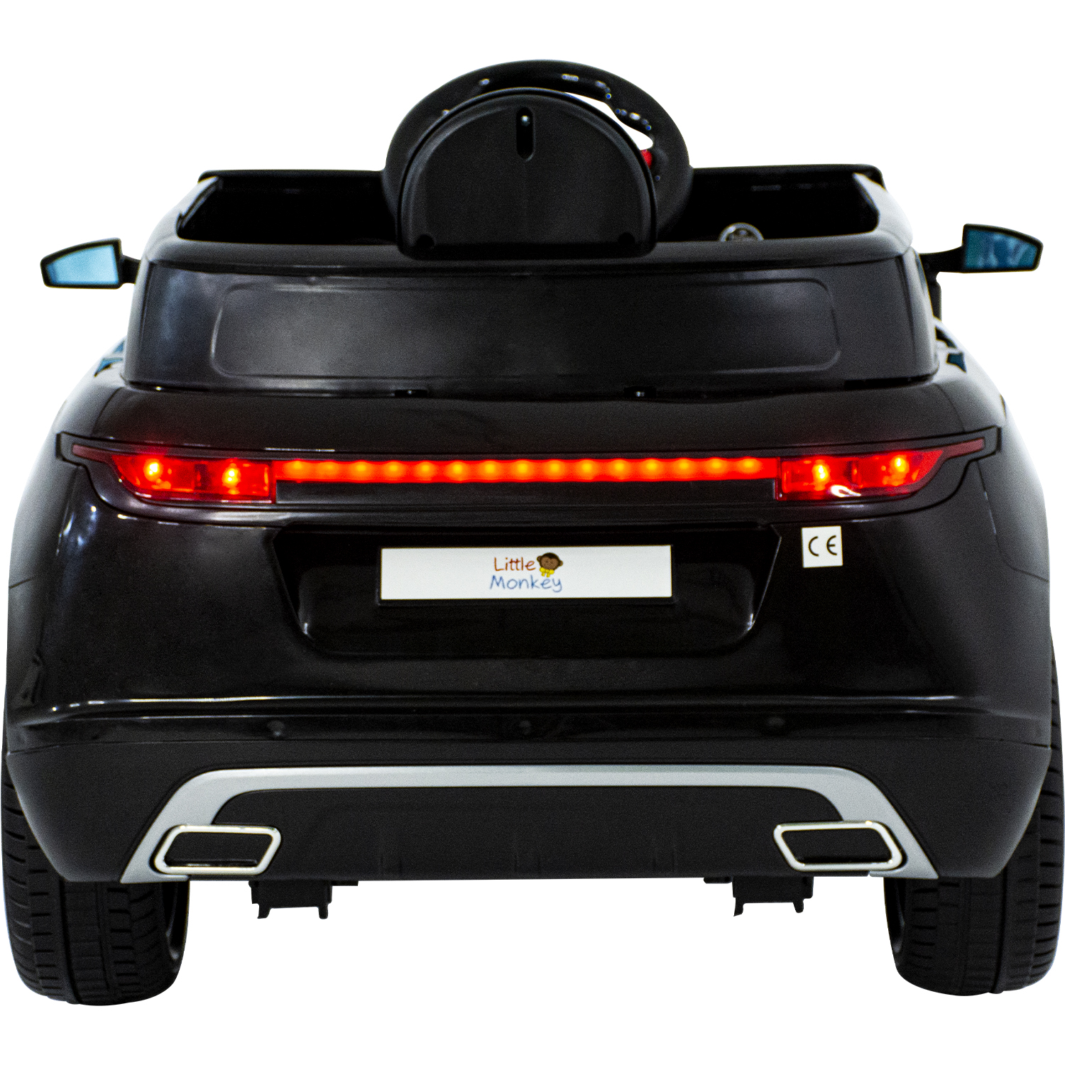 Carro Montable Camioneta Electrica 12v Mp3 Control Remoto Negro Little Monkey