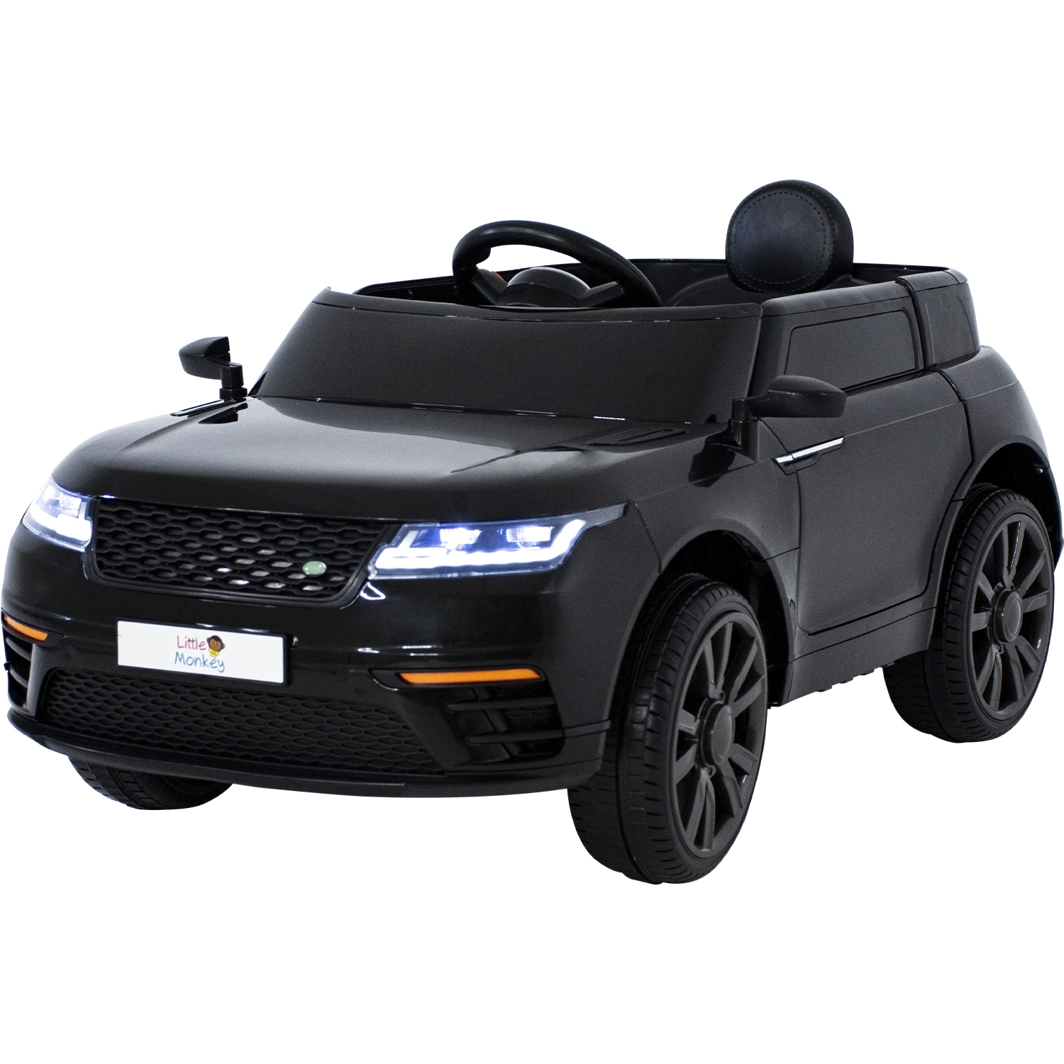 Carro Montable Camioneta Electrica 12v Mp3 Control Remoto Negro Little Monkey