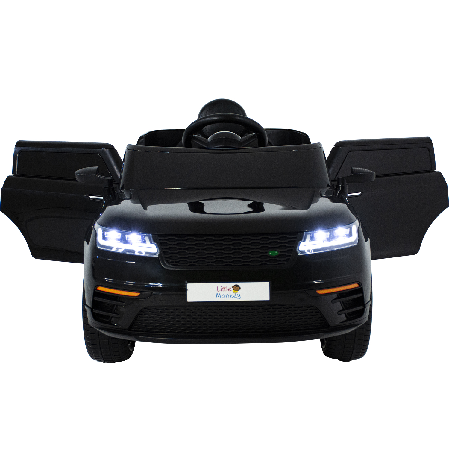 Carro Montable Camioneta Electrica 12v Mp3 Control Remoto Negro Little Monkey