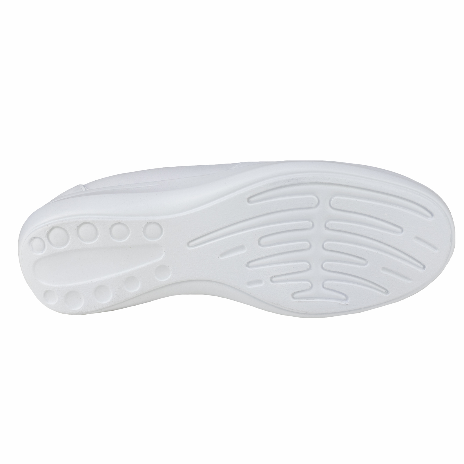 Zapato Mocasín Clínico Para Mujer De Servicio Barcassi 5308 Blanco Acolchado Salud