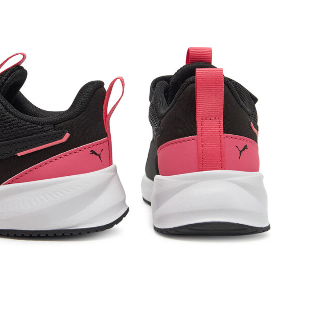 Tenis Puma Flyer 3 AC+PS Negro-Rosa de Niña 401527 03