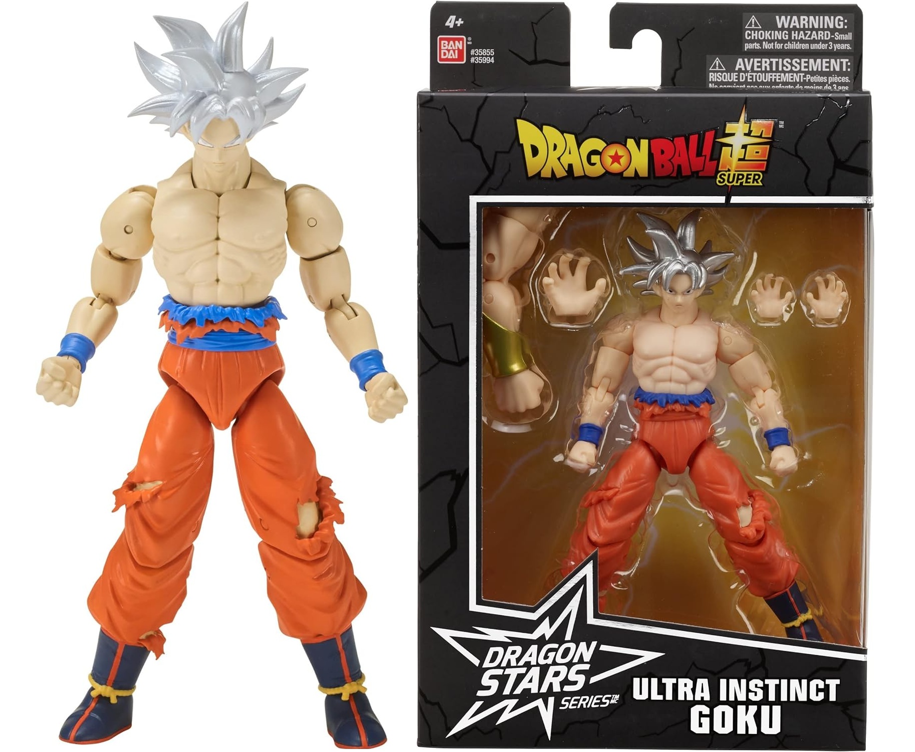 Goku Ultra Instinct Dragon ball super, Dragon Stars, Serie 7 Bandai 