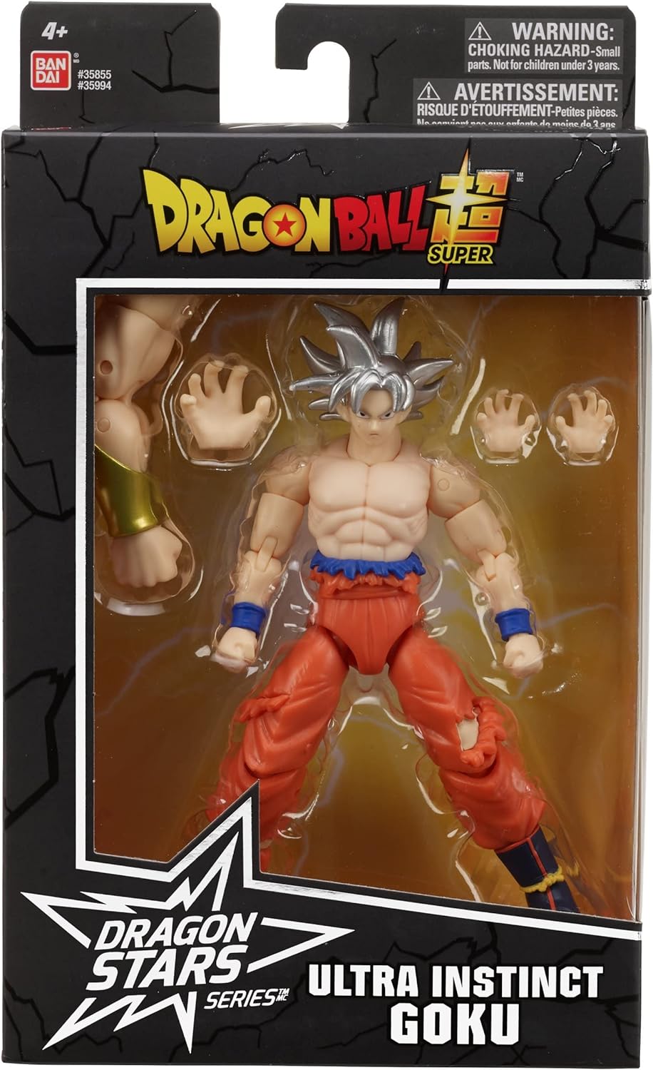 Goku Ultra Instinct Dragon ball super, Dragon Stars, Serie 7 Bandai 