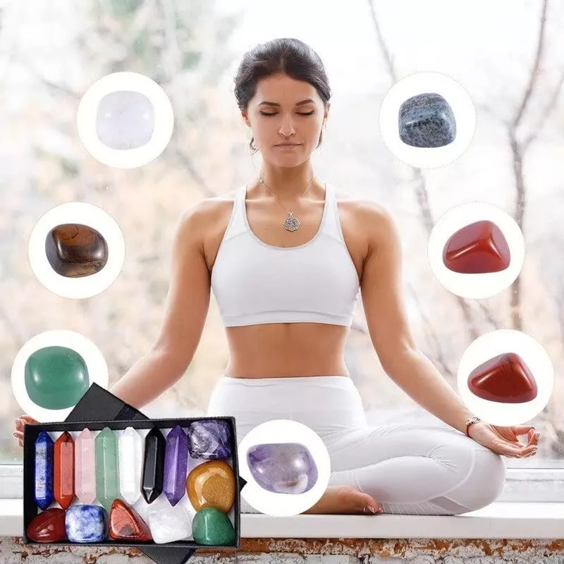 7 chakras cuarzos naturales reiki energía de cuarzo natural