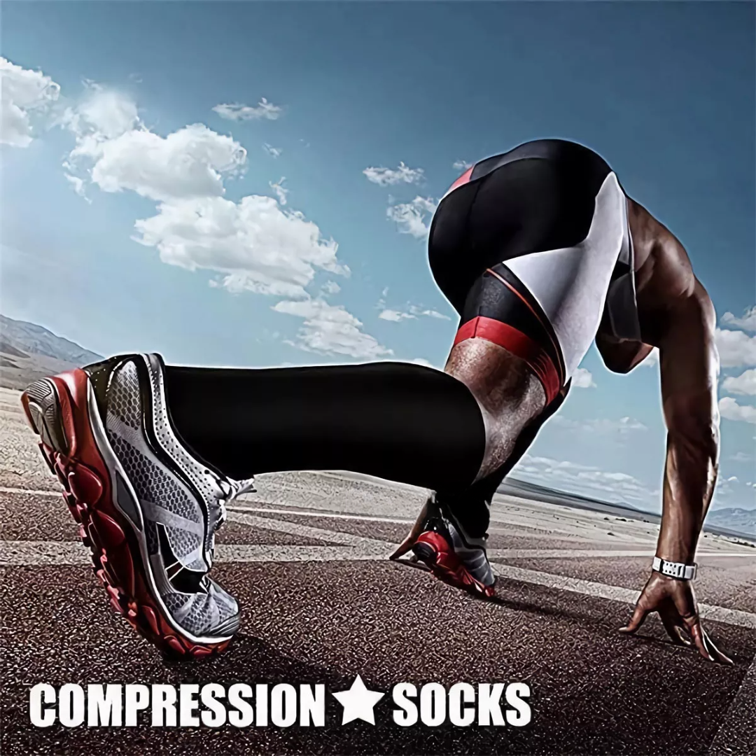 10 Pares de Medias de Compresión - Alivio para Varices y Mejora la Circulación Talla L/XL