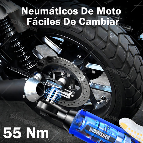 Llave De Impacto Inalámbrico Pistola De Impacto 3/8 2batería Matraca Eléctrica 110V/220V BOWOSHEN