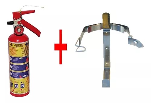 Extintor 1 Kg Pqs Abc Para Auto Recargable Con Soporte Nuevo