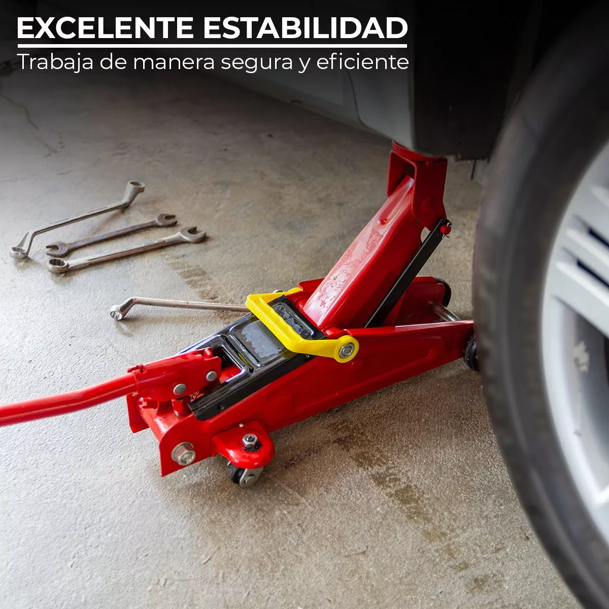 Gato Hidráulico Tipo Patín - Capacidad de 2 Toneladas para Todo Tipo de Vehículos