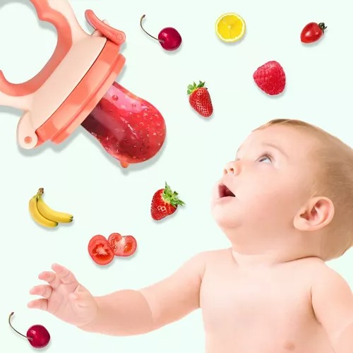 Chupón Fruta Y Papilla Alimentador Para Bebé Mordedera 5pcs