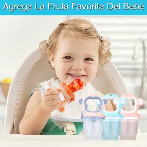 Chupón Fruta Y Papilla Alimentador Para Bebé Mordedera 5pcs