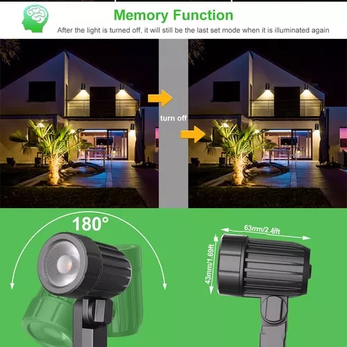 6 En 1 Lamparas Solares Para Jardin Exteriores Foco Remote
