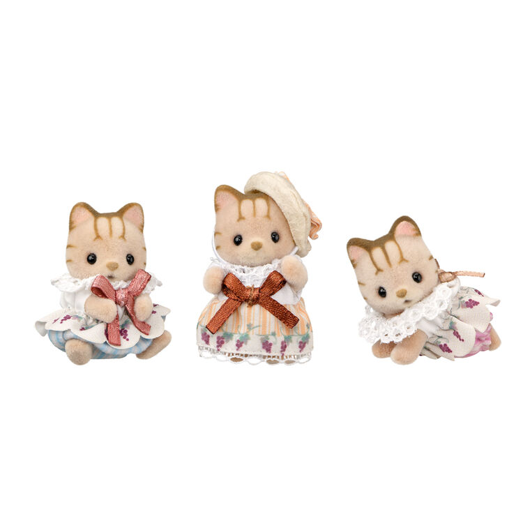 Set Gatos Rayados Bebés - Sylvanian Families Calico Critters Ternurines