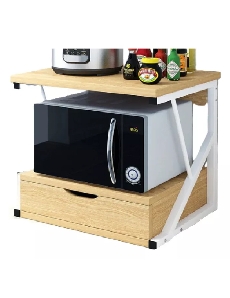 Mueble Microondas Organizador Cajón Estante Repisas Cocina
