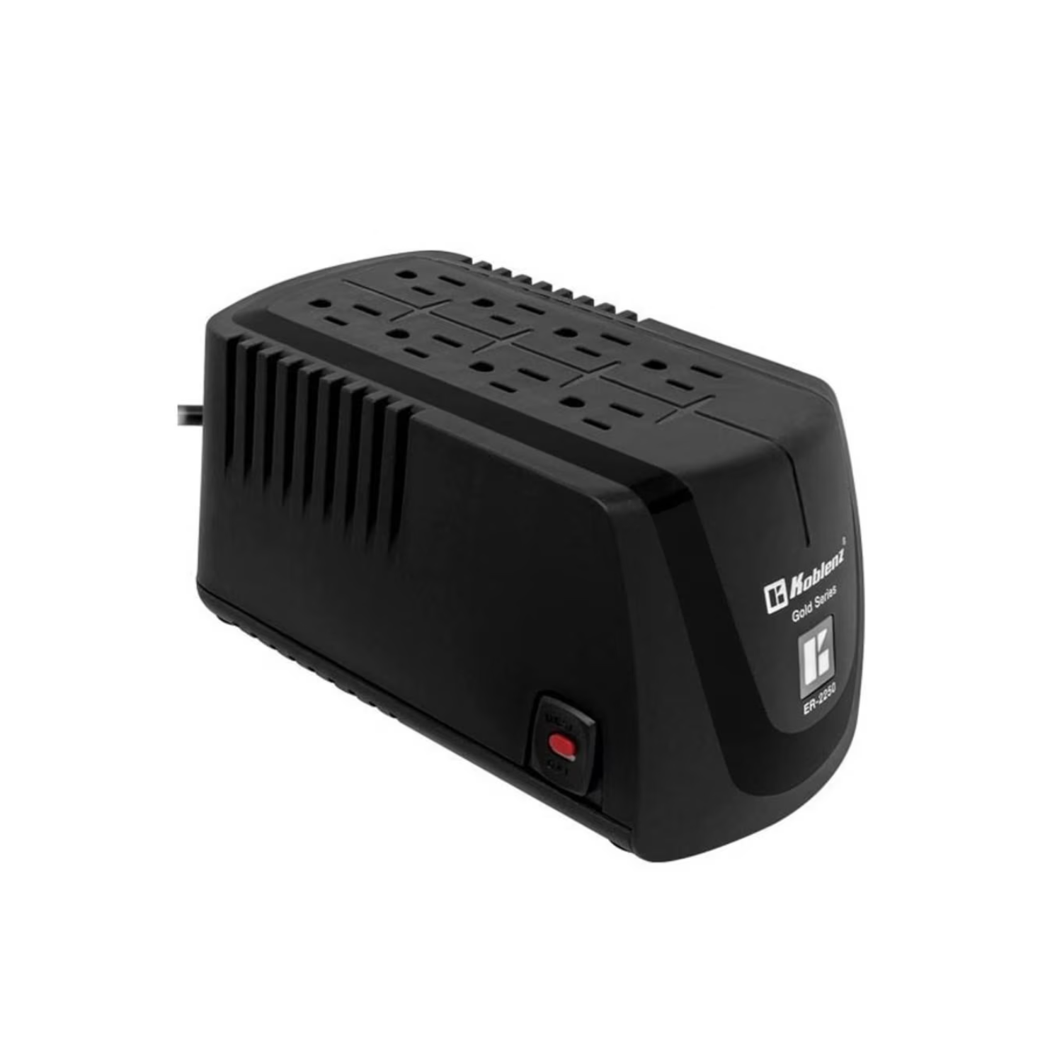 Regulador de Voltaje Koblenz ER-2250 | 2000W, 8 Contactos, Protección Eléctrica para Computadora y Electrónica