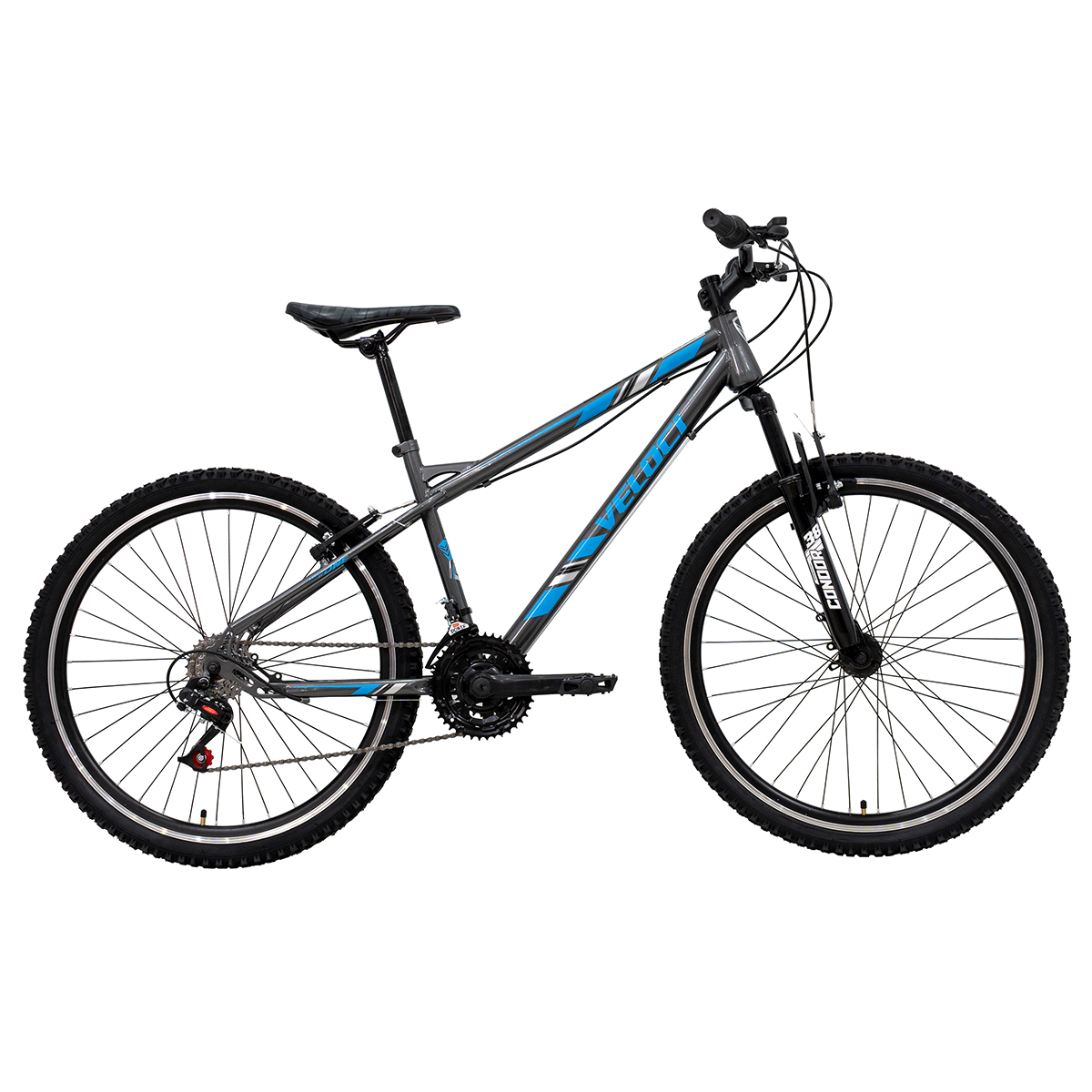 Bicicleta Veloci Deus X1 Rodada 26 Gris de Montaña